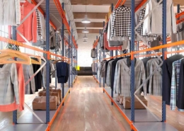 Estanterías para ropa y textil